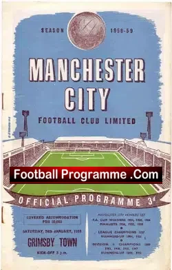 Manchester City v Grimsby Town 1959