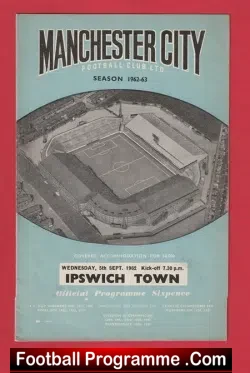 Manchester City v Ipswich Town 1962
