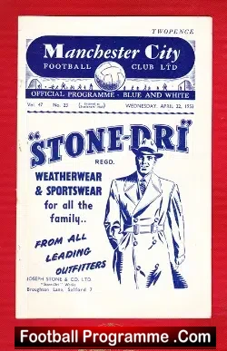 Manchester City v Preston 1953 – 50s