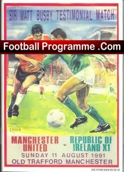 Manchester United Matt Busby Testimonial Benefit Match 1991
