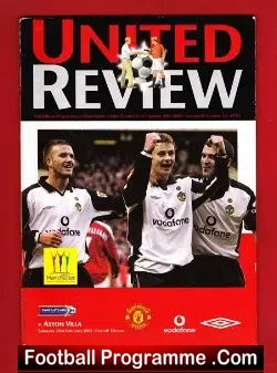 Manchester United v Aston Villa 2002