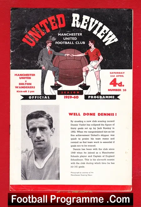 Manchester United v Bolton Wanderers 1960