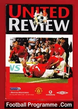 Manchester United v Bolton Wanderers 2001