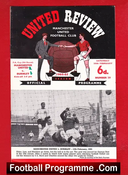 Manchester United v Burnley 1965 – FA Cup