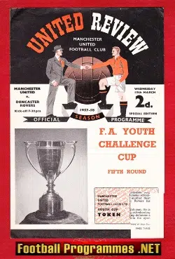 Manchester United v Doncaster Rovers 1958 – Youth Cup N Stiles
