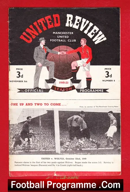 Manchester United v Huddersfield Town 1949 – John Feehan Debut