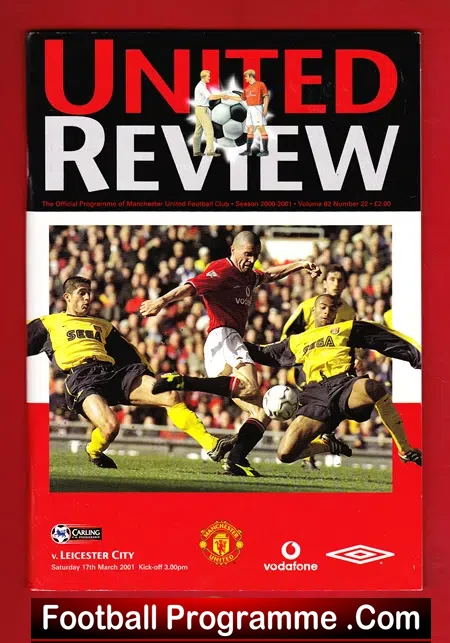 Manchester United v Leicester City 2001