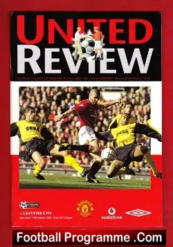 Manchester United v Leicester City 2001