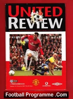 Manchester United v Middlesbrough 2000