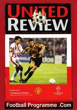 Manchester United v Olympiakos Piraeus 2001