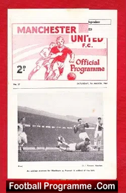 Manchester United v Sheffield United 1964 – Reserves Game