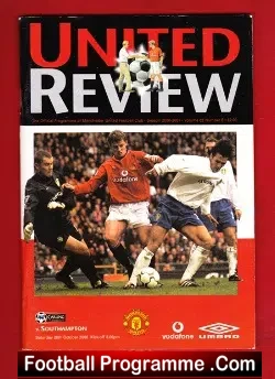 Manchester United v Southampton 2000
