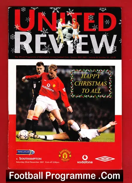 Manchester United v Southampton 2001