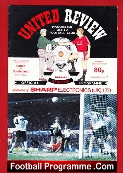 Manchester United v Sunderland 1991