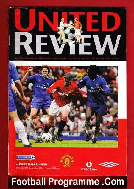 Manchester United v West Ham United 2001