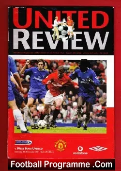 Manchester United v West Ham United 2001
