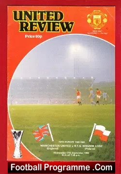Manchester United v Widzew Lodz 1980 – Polish UEFA Cup