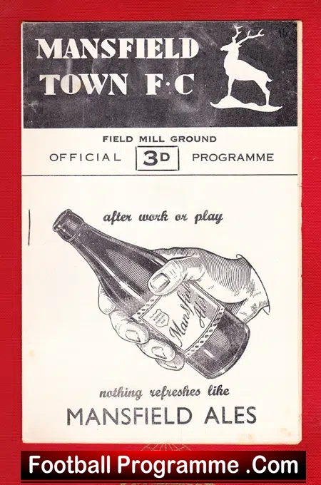 Mansfield Town v Bradford City 1956