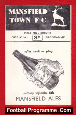 Mansfield Town v Bradford City 1956