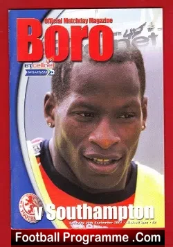 Middlesbrough v Southampton 2001