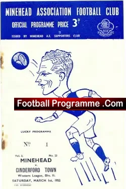 Minehead v Cinderford Town 1952