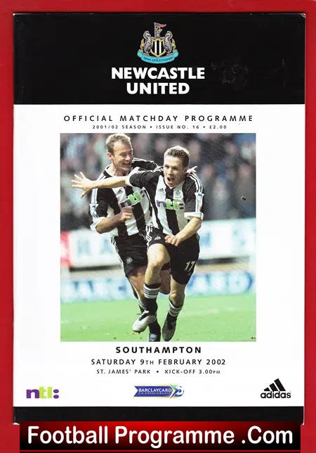 Newcastle United v Southampton 2002