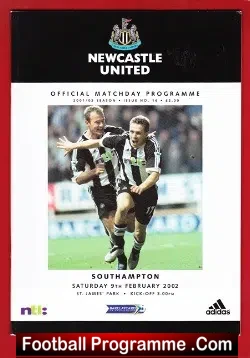 Newcastle United v Southampton 2002