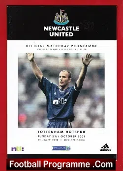 Newcastle United v Tottenham 2001