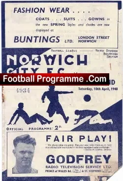 Norwich City v Southend United 1948 – 1940s