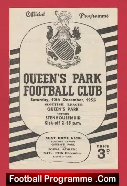 Queens Park v Stenhousemuir 1955 – 1950s Scotland
