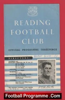 Reading v Newport County 1952 – 1950s