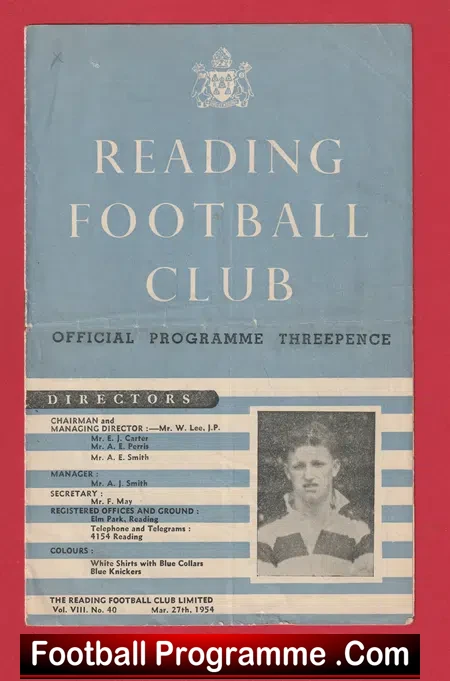 Reading v Norwich City 1954 – 1950s