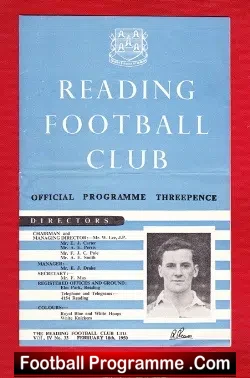 Reading v Southend United 1950