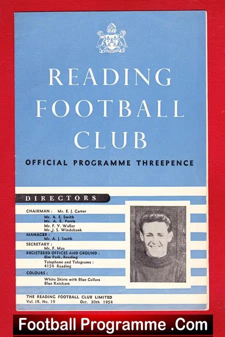 Reading v Southend United 1954