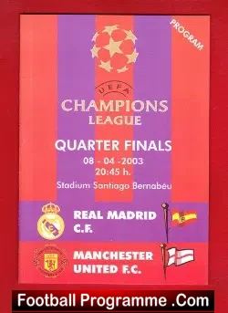 Real Madrid v Manchester United 2003 – Pirate Issue 2