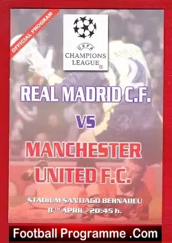 Real Madrid v Manchester United 2003 – Pirate Issue 3