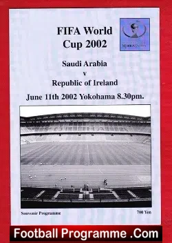 Saudi Arabia v Ireland 2002 – Fifa World Cup pirate issue
