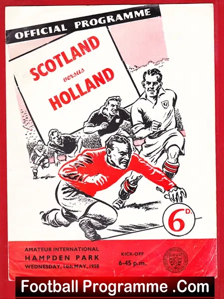 Scotland v Holland 1958 – Amateur International Hampden Park