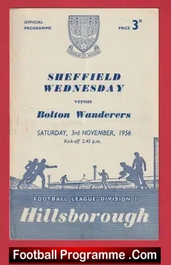 Sheffield Wednesday v Bolton Wanderers 1956