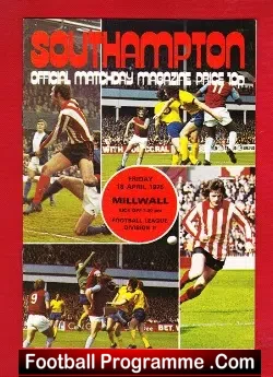 Southampton v Millwall 1975
