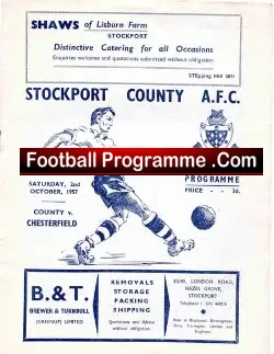 Stockport County v Chesterfield 1957 – 1950s