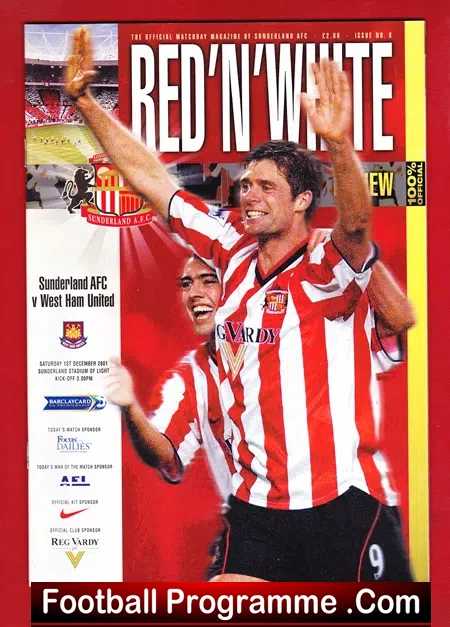 Sunderland v West Ham United 2001
