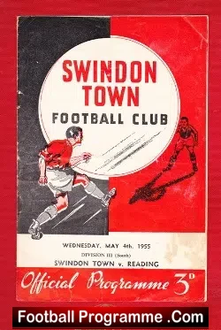 Swindon Town v Reading 1955 – to clear