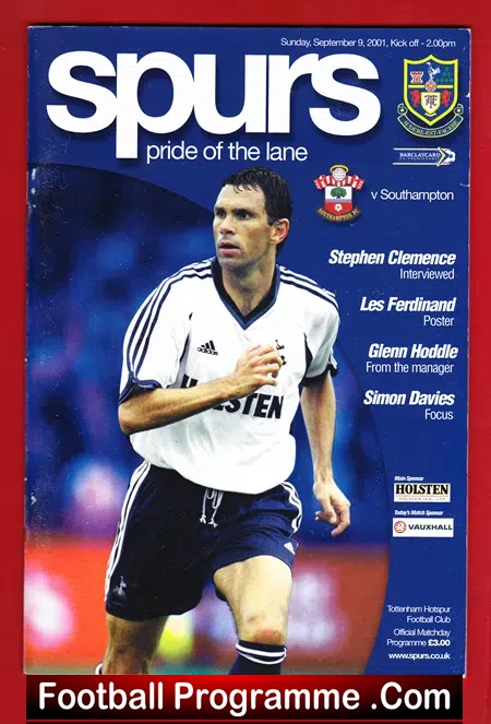 Tottenham Hotspur v Southampton 2001