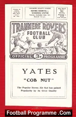 Tranmere Rovers v Winsford United 1959