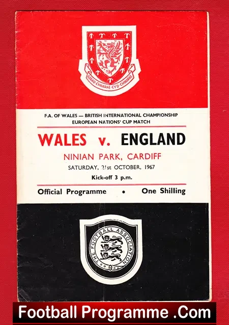 Wales v England 1972 – World Cup qualifying