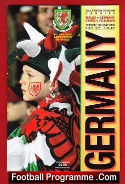 Wales v Germany 2002 – Plus Ticket Millennium Stadium