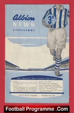 West Bromwich Albion v Bolton Wanderers 1955 – 1950s