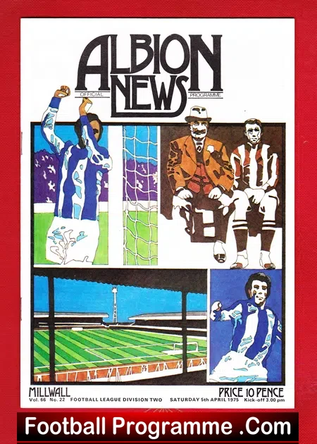 West Bromwich Albion v Millwall 1975