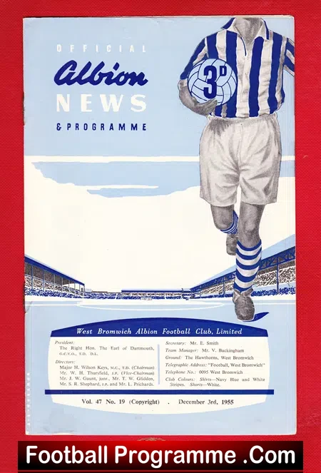 West Bromwich Albion v Portsmouth 1955